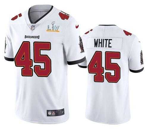 Nike Men & Women & Youth Buccaneers 45 Devin White White 2021 Super Bowl LV Vapor Untouchable Limited Jersey,We sell and wholesale Nike Men & Women & Youth Buccaneers 45 Devin White White 2021 Super Bowl LV Vapor Untouchable Limited Jersey on line form chian!